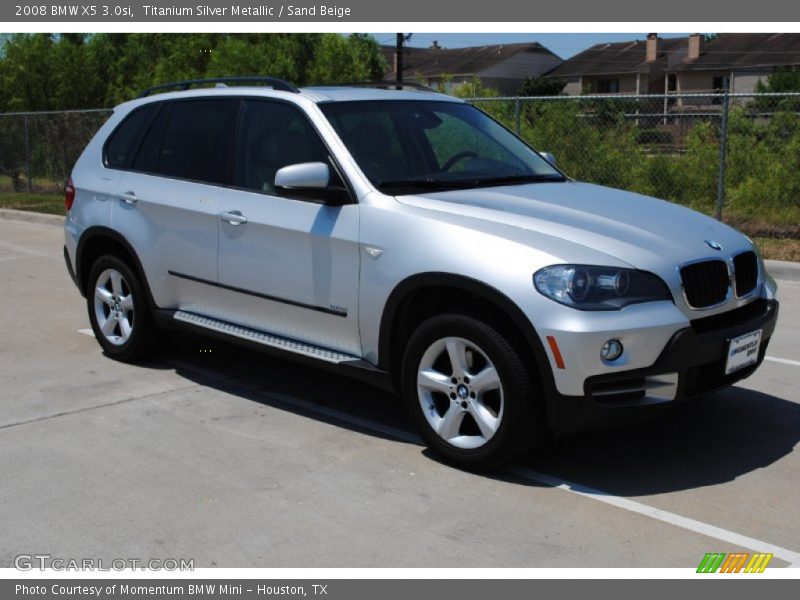 Titanium Silver Metallic / Sand Beige 2008 BMW X5 3.0si