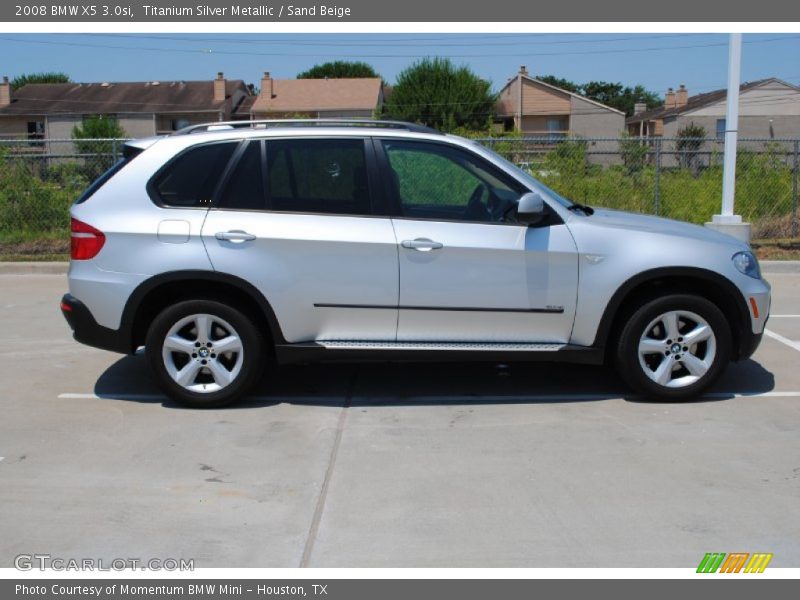 Titanium Silver Metallic / Sand Beige 2008 BMW X5 3.0si