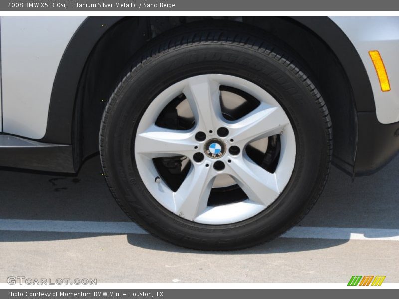 Titanium Silver Metallic / Sand Beige 2008 BMW X5 3.0si