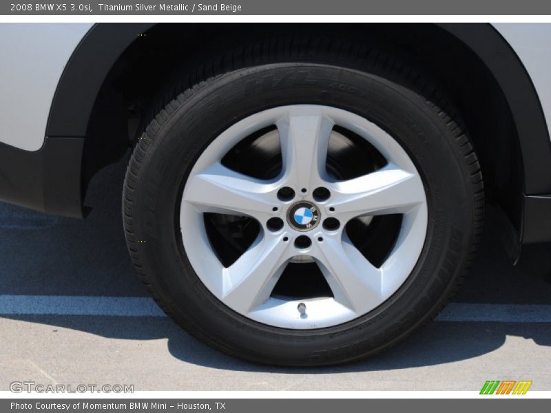 Titanium Silver Metallic / Sand Beige 2008 BMW X5 3.0si
