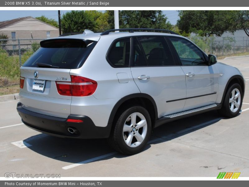 Titanium Silver Metallic / Sand Beige 2008 BMW X5 3.0si