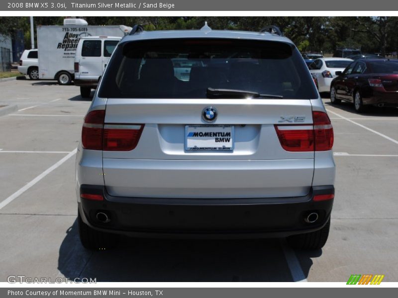 Titanium Silver Metallic / Sand Beige 2008 BMW X5 3.0si