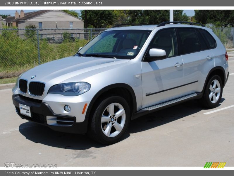 Titanium Silver Metallic / Sand Beige 2008 BMW X5 3.0si