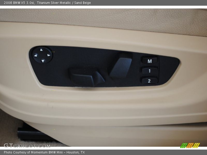 Titanium Silver Metallic / Sand Beige 2008 BMW X5 3.0si
