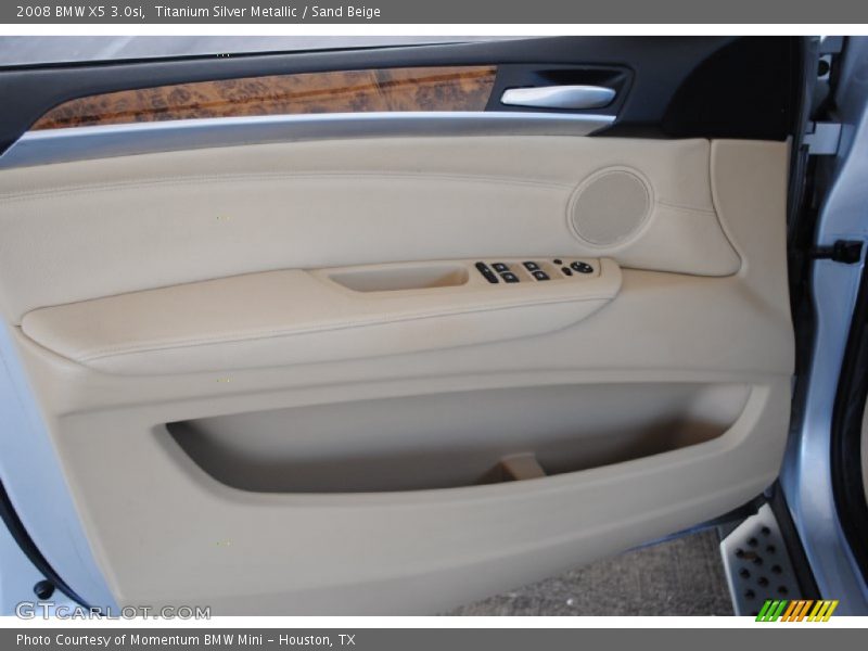 Titanium Silver Metallic / Sand Beige 2008 BMW X5 3.0si