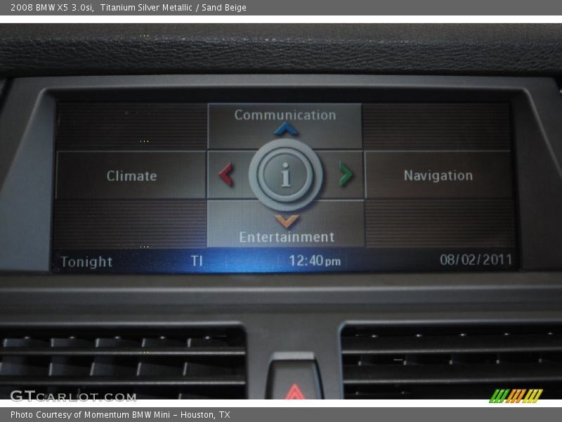 Titanium Silver Metallic / Sand Beige 2008 BMW X5 3.0si