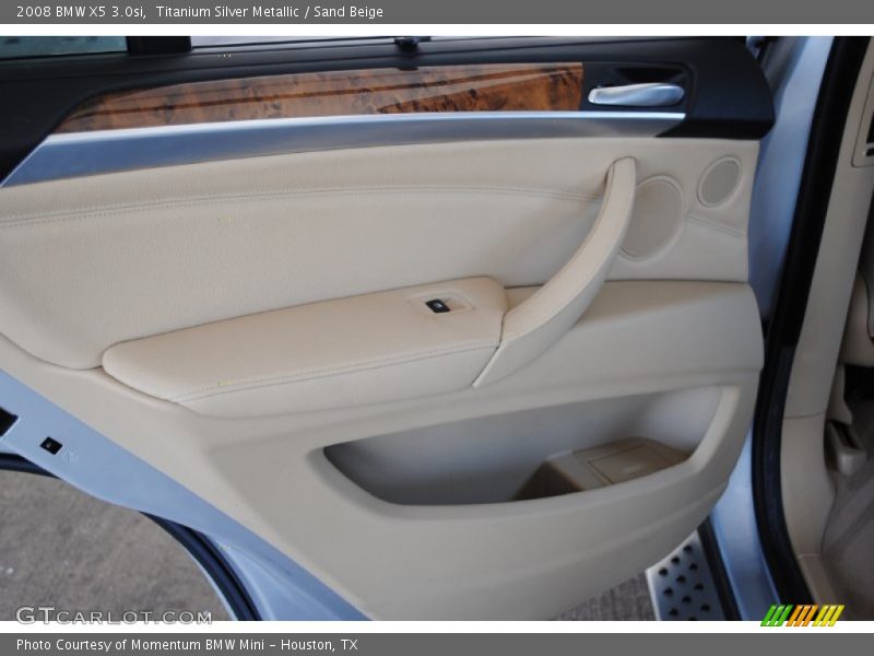 Titanium Silver Metallic / Sand Beige 2008 BMW X5 3.0si