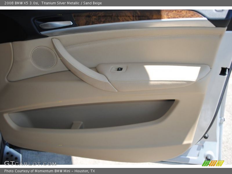 Titanium Silver Metallic / Sand Beige 2008 BMW X5 3.0si