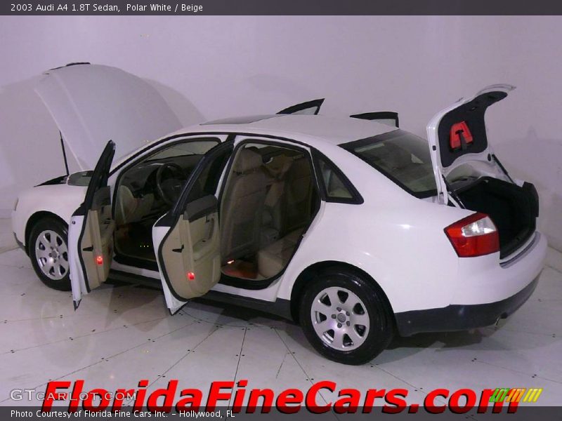 Polar White / Beige 2003 Audi A4 1.8T Sedan