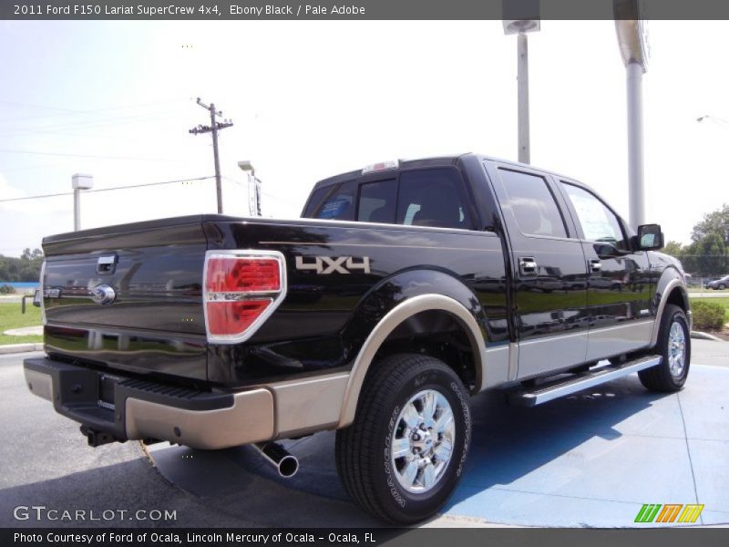 Ebony Black / Pale Adobe 2011 Ford F150 Lariat SuperCrew 4x4