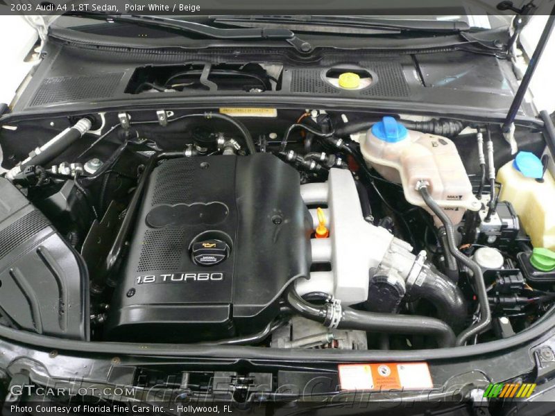 Polar White / Beige 2003 Audi A4 1.8T Sedan