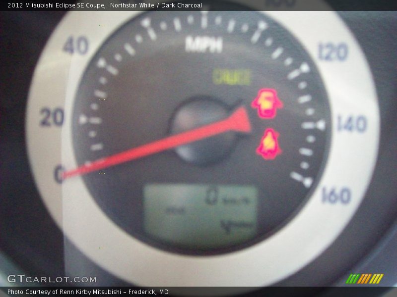 Northstar White / Dark Charcoal 2012 Mitsubishi Eclipse SE Coupe