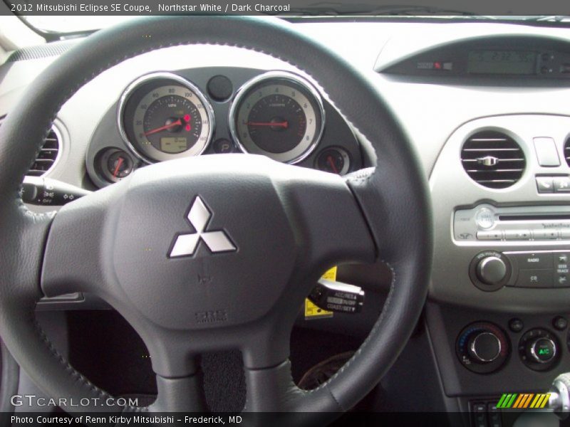 Northstar White / Dark Charcoal 2012 Mitsubishi Eclipse SE Coupe