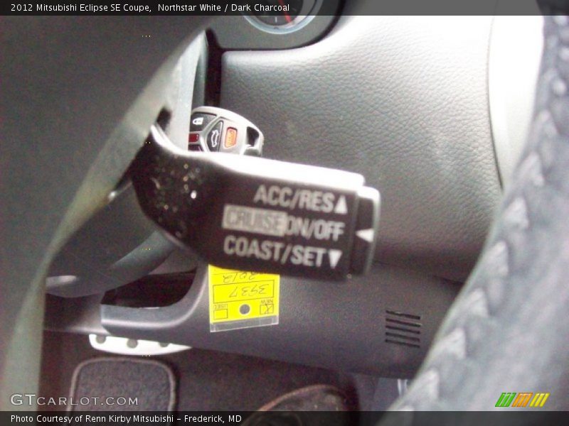Northstar White / Dark Charcoal 2012 Mitsubishi Eclipse SE Coupe