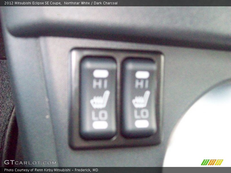 Northstar White / Dark Charcoal 2012 Mitsubishi Eclipse SE Coupe