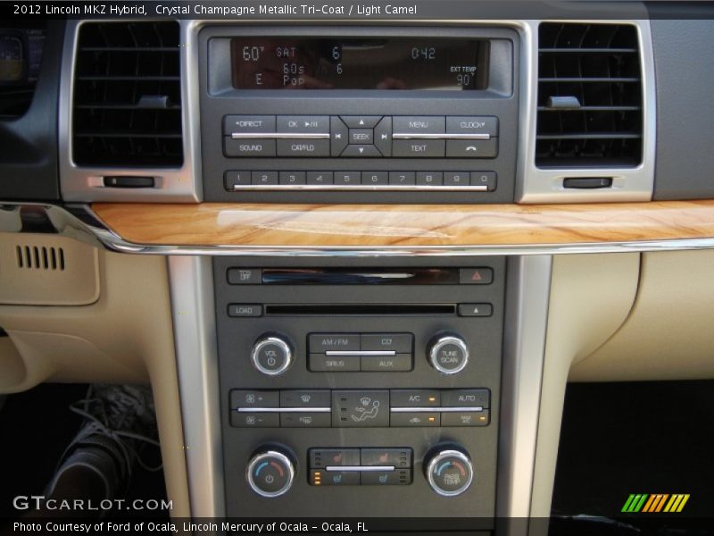 Controls of 2012 MKZ Hybrid