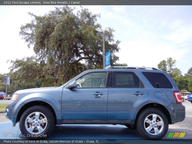 Steel Blue Metallic / Camel 2012 Ford Escape Limited