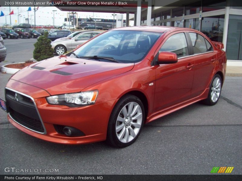 Front 3/4 View of 2009 Lancer RALLIART