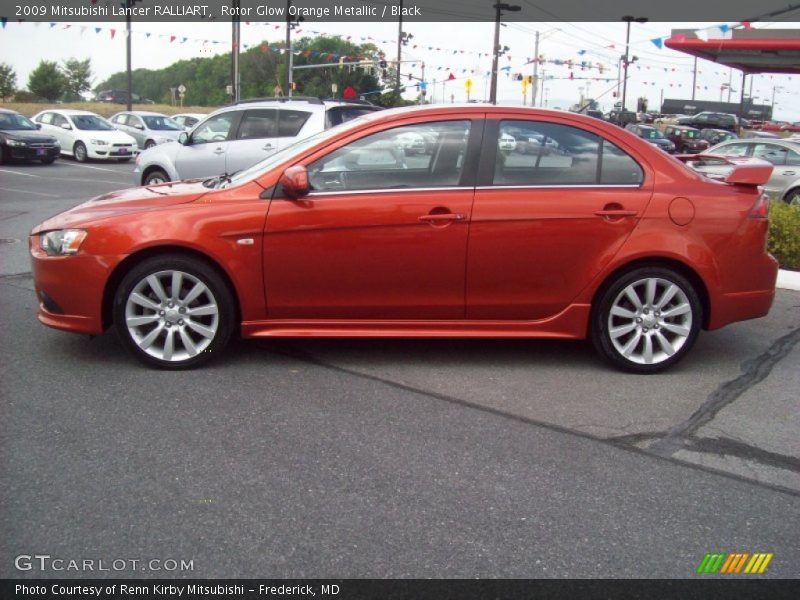  2009 Lancer RALLIART Rotor Glow Orange Metallic