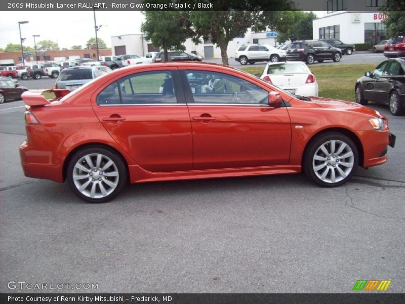  2009 Lancer RALLIART Rotor Glow Orange Metallic