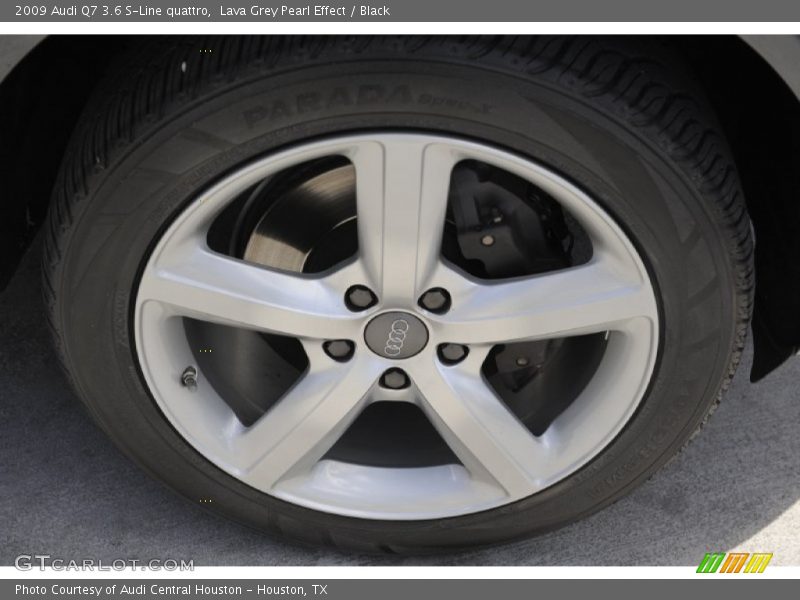 Lava Grey Pearl Effect / Black 2009 Audi Q7 3.6 S-Line quattro
