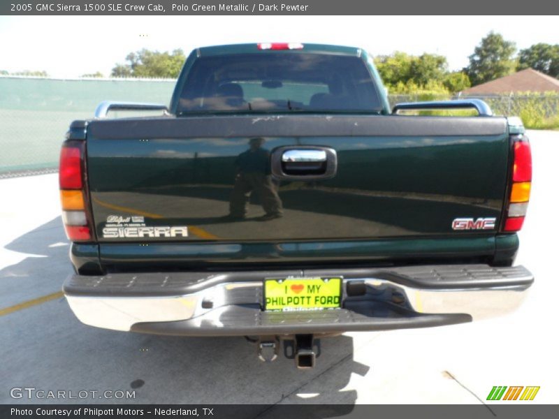 Polo Green Metallic / Dark Pewter 2005 GMC Sierra 1500 SLE Crew Cab