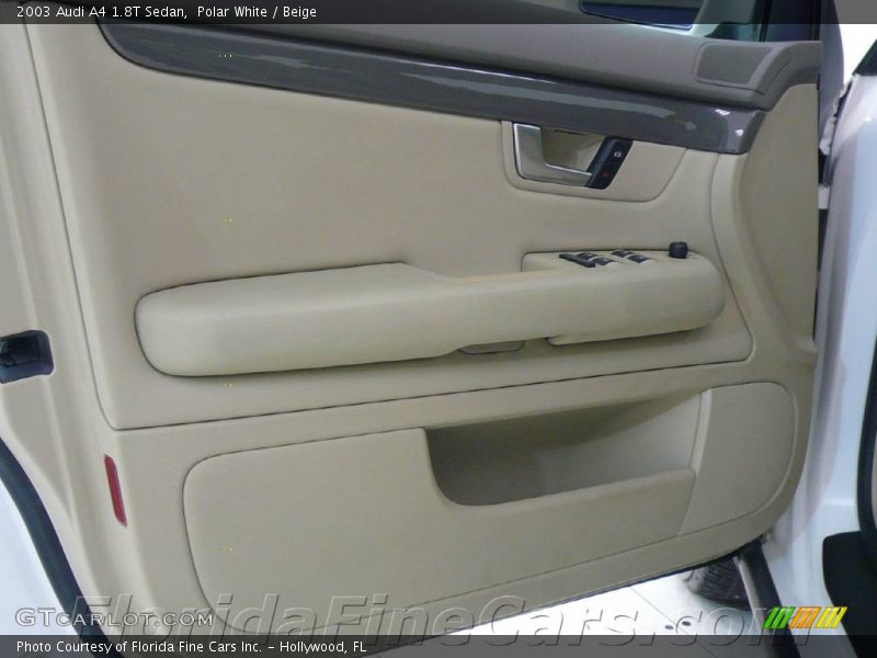 Polar White / Beige 2003 Audi A4 1.8T Sedan