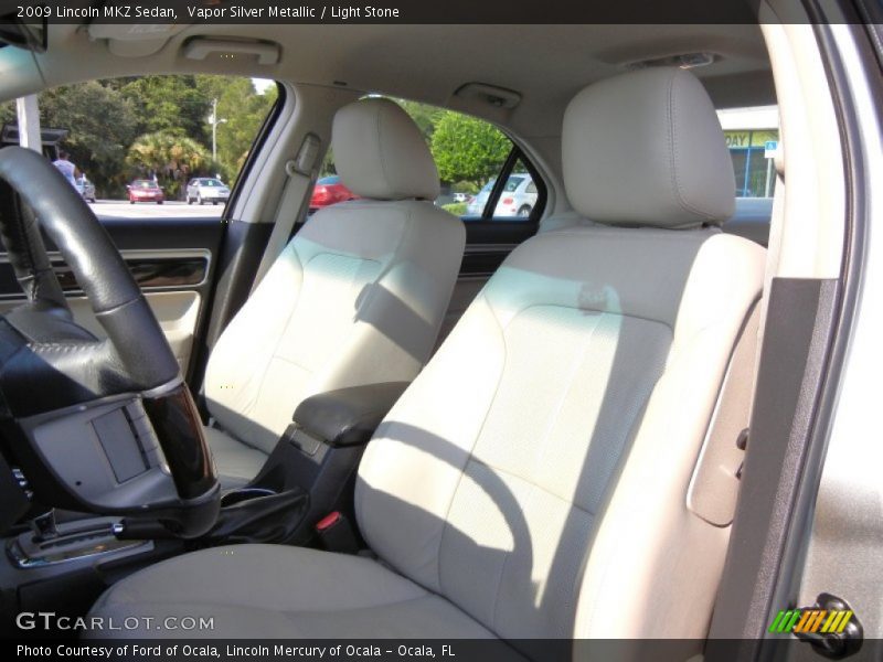Vapor Silver Metallic / Light Stone 2009 Lincoln MKZ Sedan