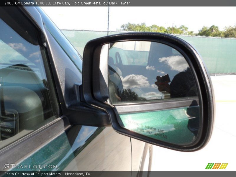 Polo Green Metallic / Dark Pewter 2005 GMC Sierra 1500 SLE Crew Cab