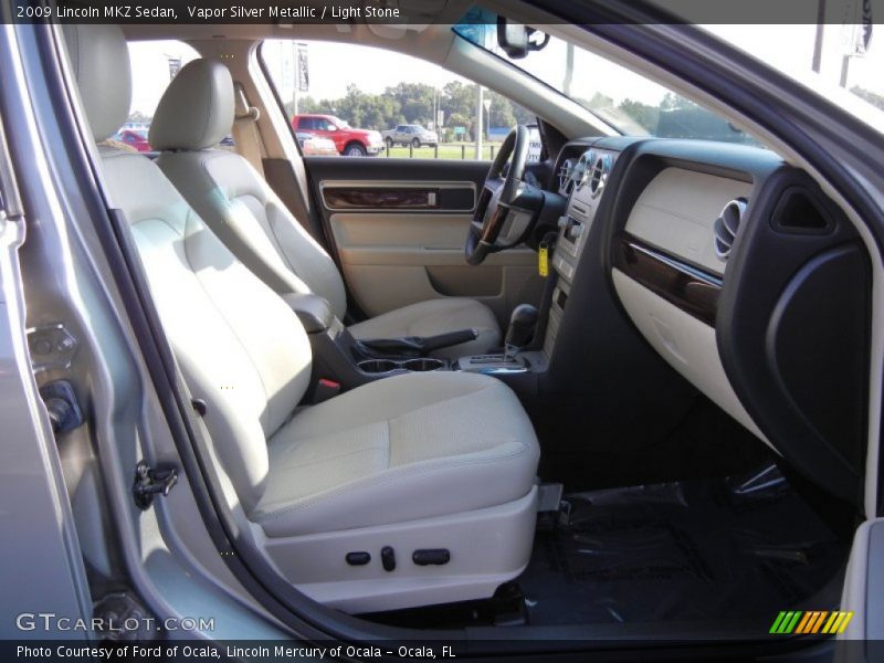 Vapor Silver Metallic / Light Stone 2009 Lincoln MKZ Sedan