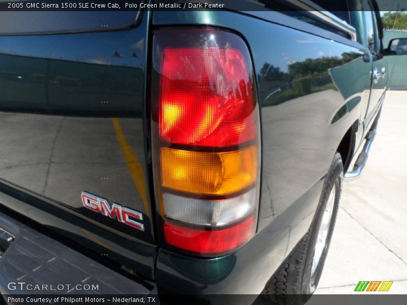 Polo Green Metallic / Dark Pewter 2005 GMC Sierra 1500 SLE Crew Cab