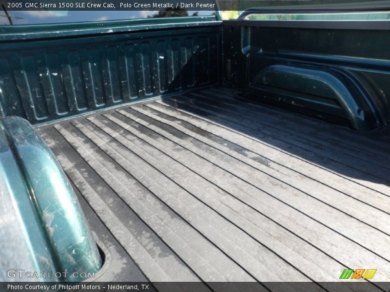 Polo Green Metallic / Dark Pewter 2005 GMC Sierra 1500 SLE Crew Cab