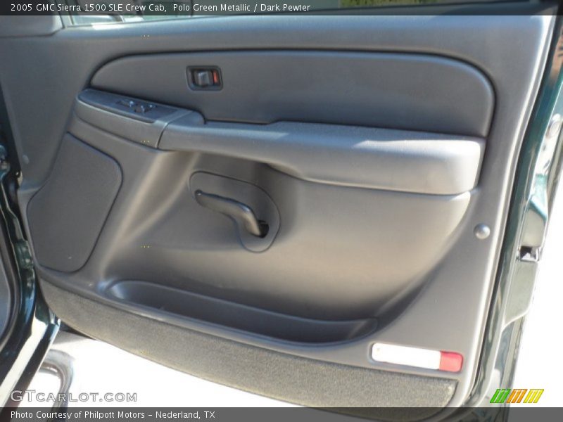 Polo Green Metallic / Dark Pewter 2005 GMC Sierra 1500 SLE Crew Cab
