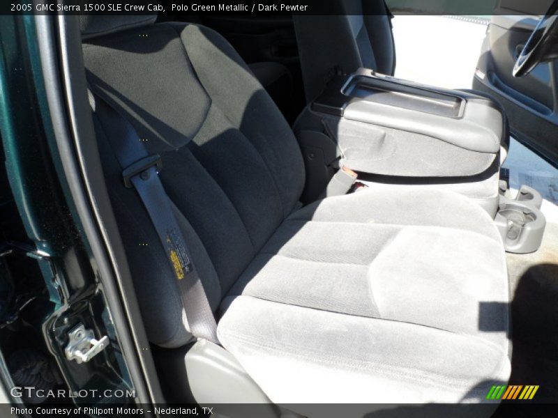 Polo Green Metallic / Dark Pewter 2005 GMC Sierra 1500 SLE Crew Cab