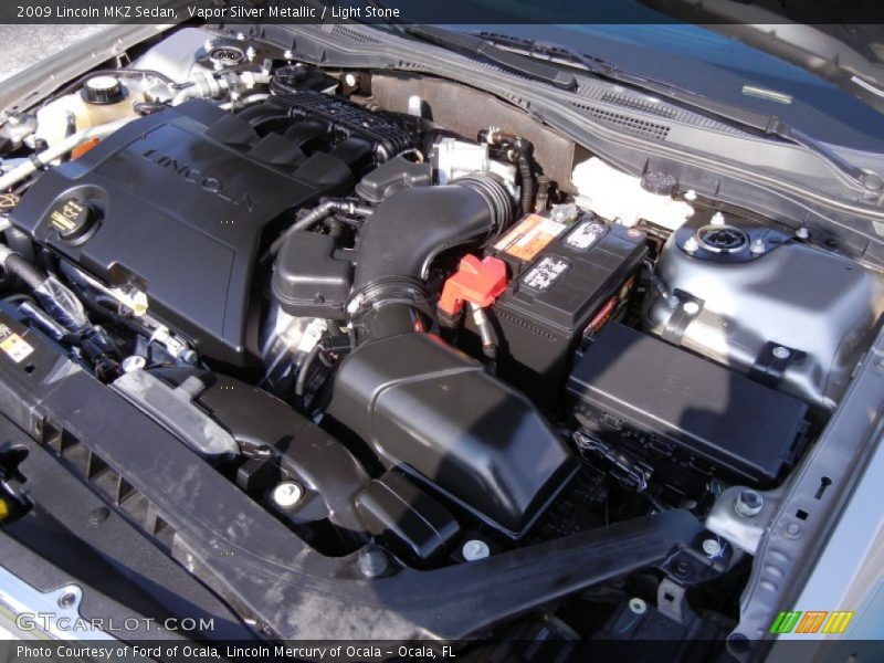 Vapor Silver Metallic / Light Stone 2009 Lincoln MKZ Sedan