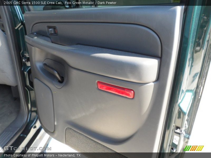 Polo Green Metallic / Dark Pewter 2005 GMC Sierra 1500 SLE Crew Cab