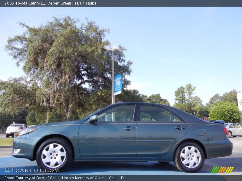 Aspen Green Pearl / Taupe 2005 Toyota Camry LE