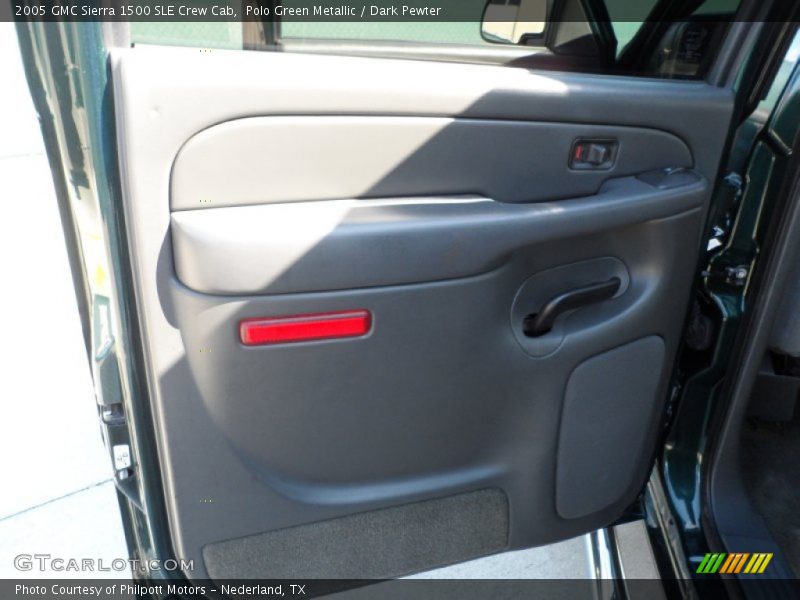 Polo Green Metallic / Dark Pewter 2005 GMC Sierra 1500 SLE Crew Cab