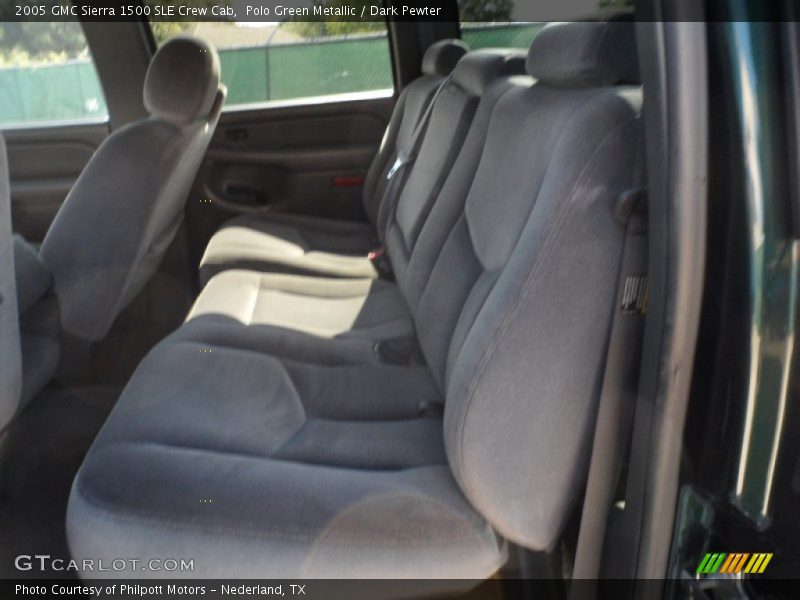 Polo Green Metallic / Dark Pewter 2005 GMC Sierra 1500 SLE Crew Cab