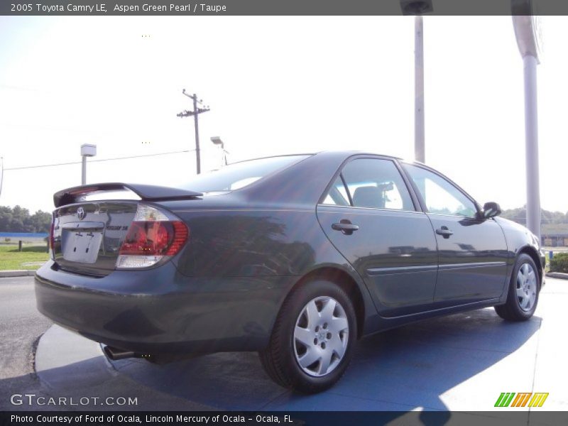 Aspen Green Pearl / Taupe 2005 Toyota Camry LE