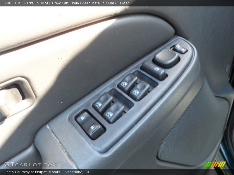 Polo Green Metallic / Dark Pewter 2005 GMC Sierra 1500 SLE Crew Cab