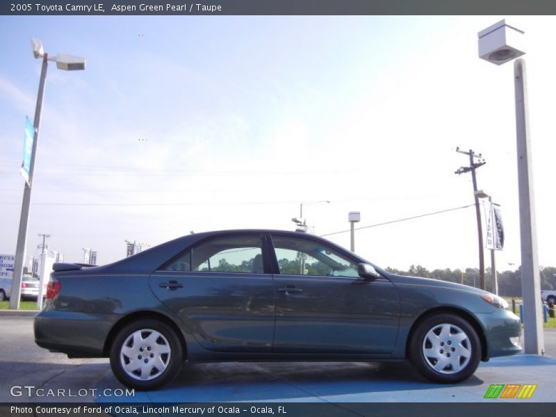 Aspen Green Pearl / Taupe 2005 Toyota Camry LE