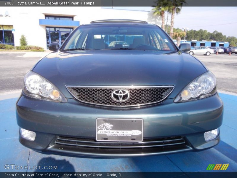 Aspen Green Pearl / Taupe 2005 Toyota Camry LE