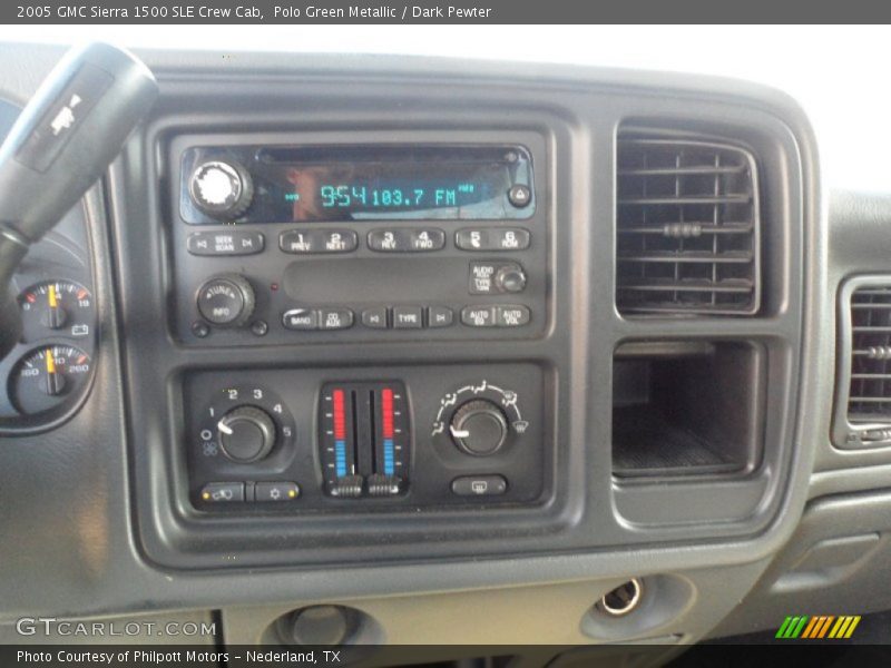 Polo Green Metallic / Dark Pewter 2005 GMC Sierra 1500 SLE Crew Cab