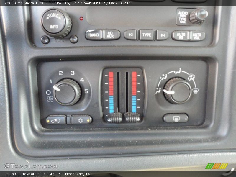 Polo Green Metallic / Dark Pewter 2005 GMC Sierra 1500 SLE Crew Cab