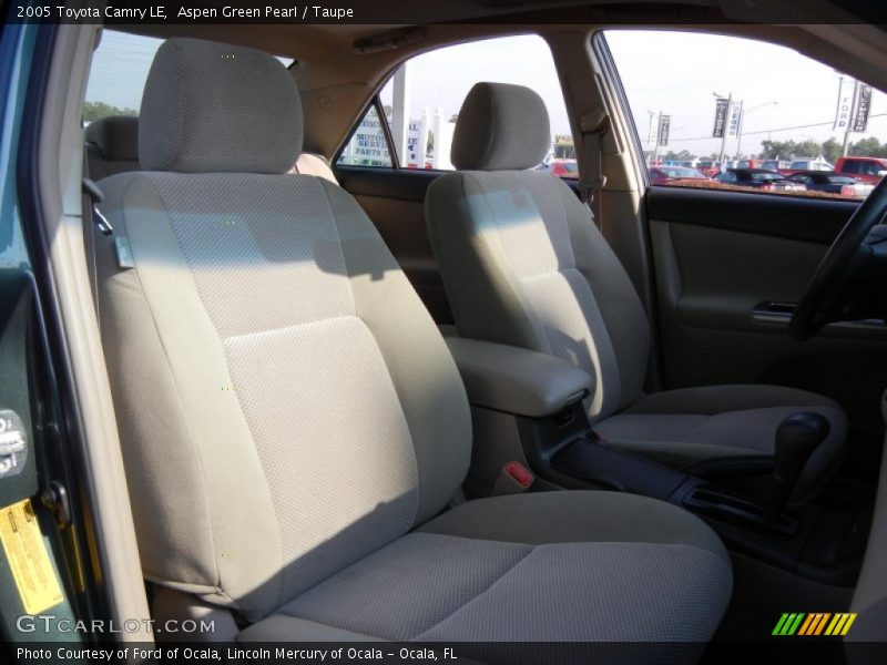 Aspen Green Pearl / Taupe 2005 Toyota Camry LE