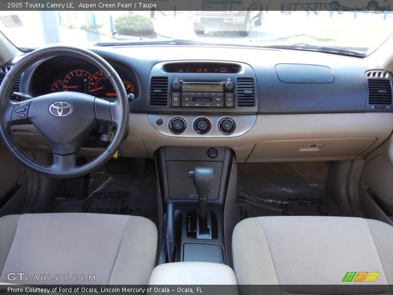 Aspen Green Pearl / Taupe 2005 Toyota Camry LE
