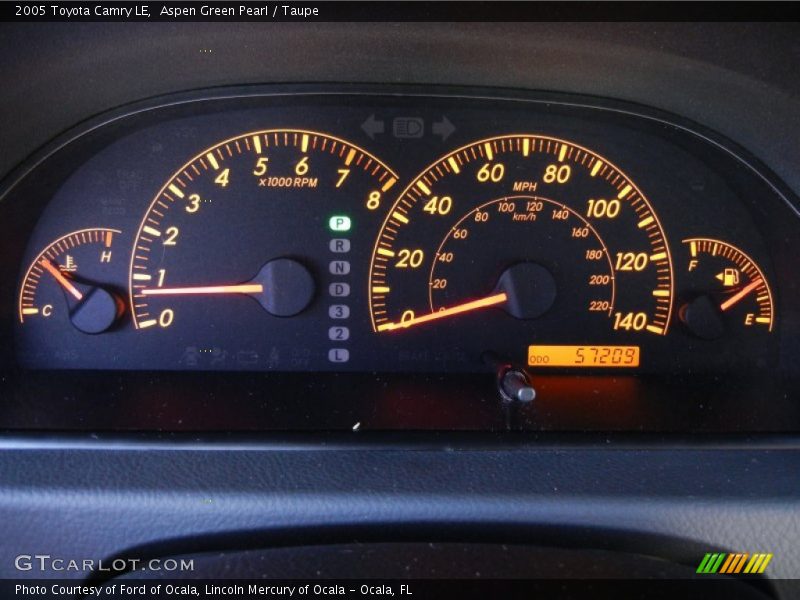 Aspen Green Pearl / Taupe 2005 Toyota Camry LE