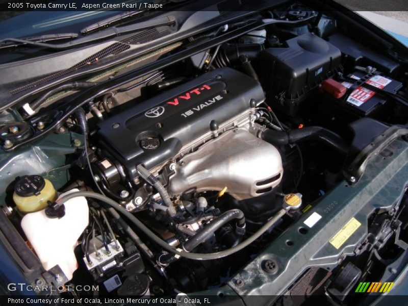 Aspen Green Pearl / Taupe 2005 Toyota Camry LE
