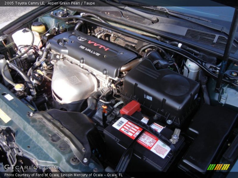 Aspen Green Pearl / Taupe 2005 Toyota Camry LE